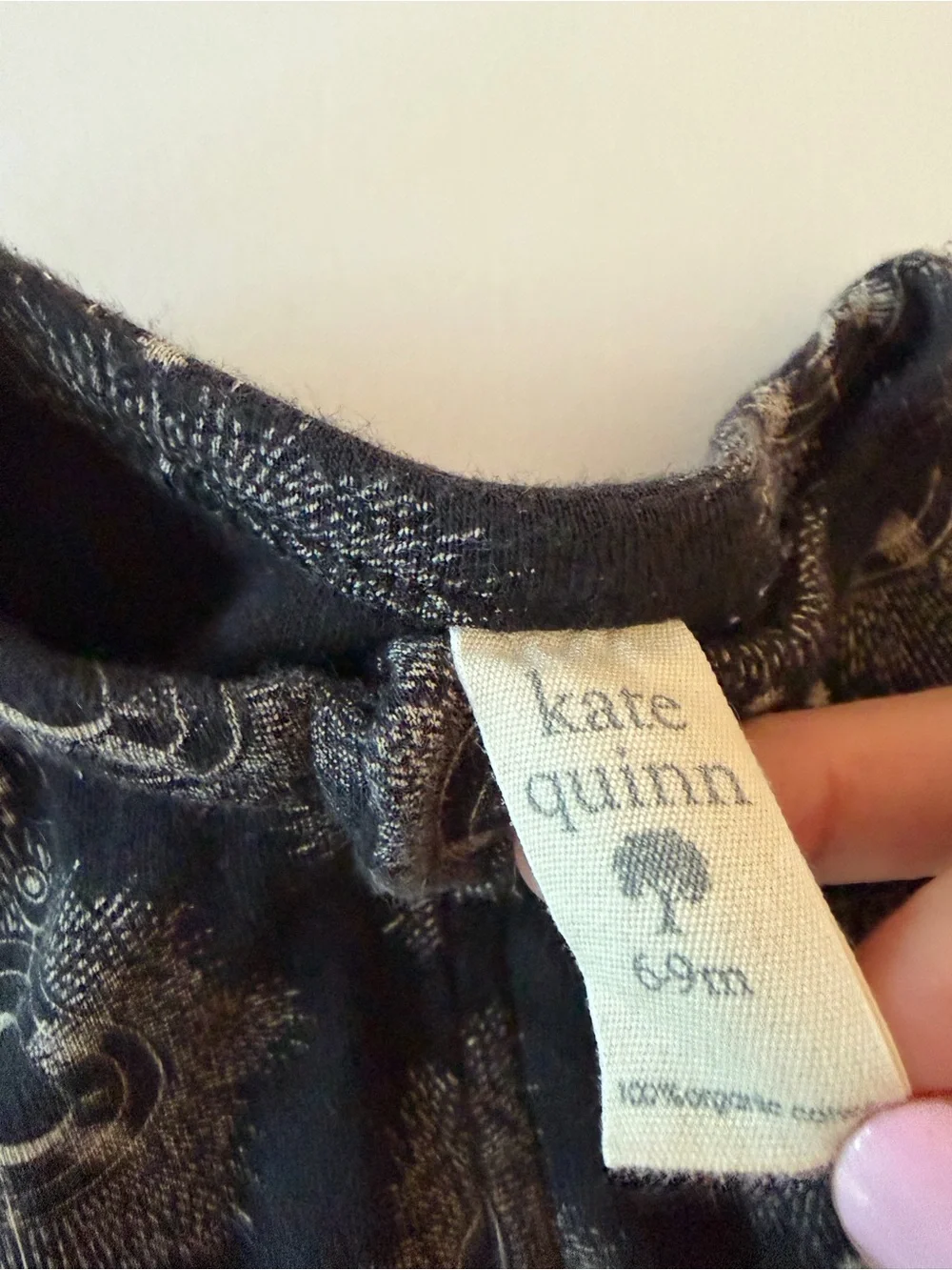 Kate Quinn Organic Baby Black Celestial Moon And Stars 2 Way Zippy Pajama 6-9 Mo